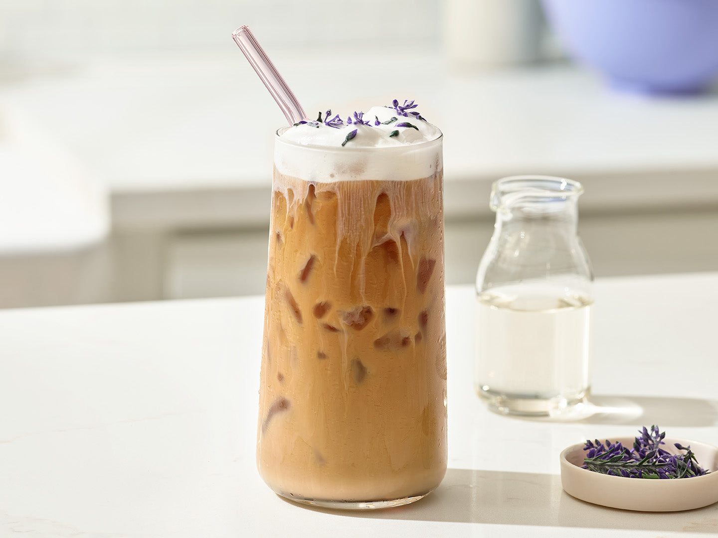 Lavender Iced Latte