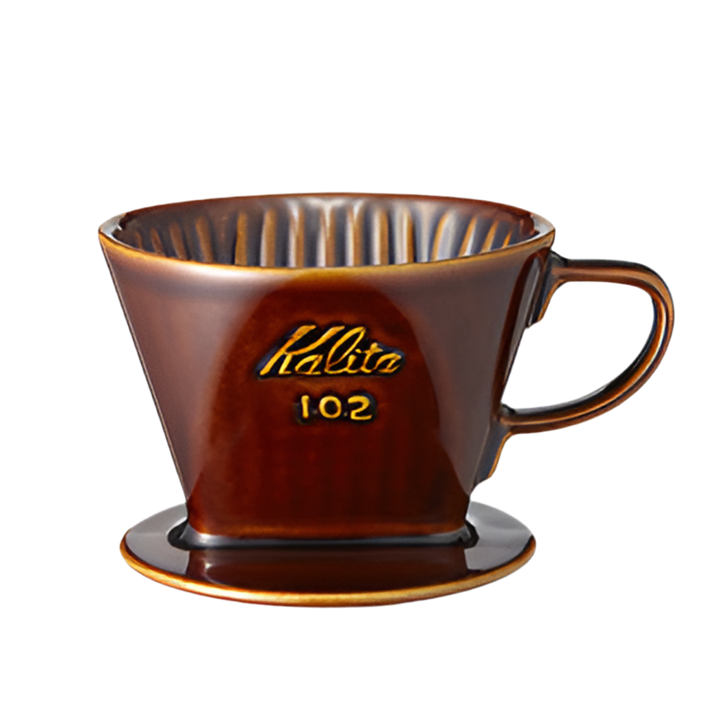 Kalita Style 102 Ceramic Coffee Dripper - Brown