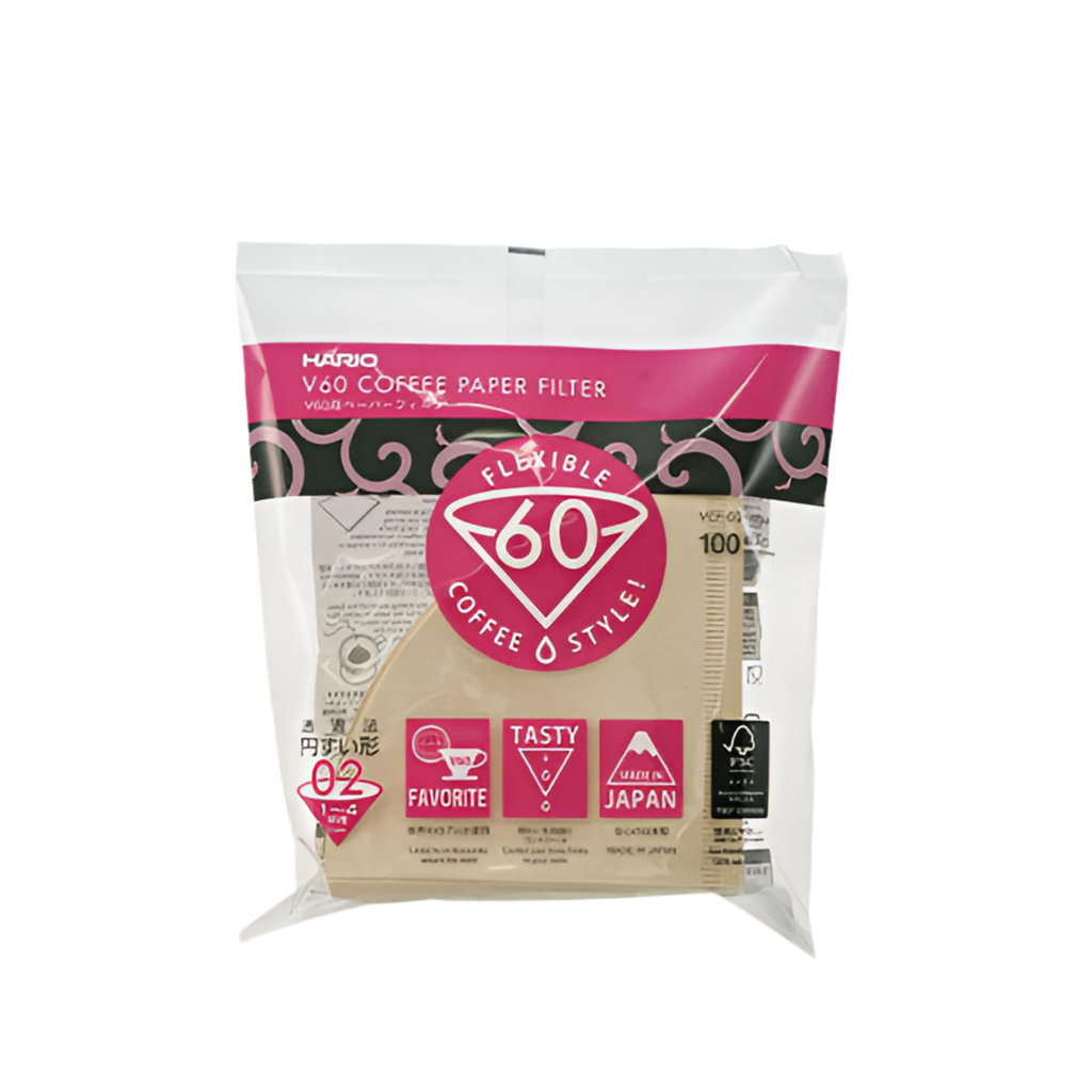 V60 Brown Paper Filters, Size 02 (100 ct)