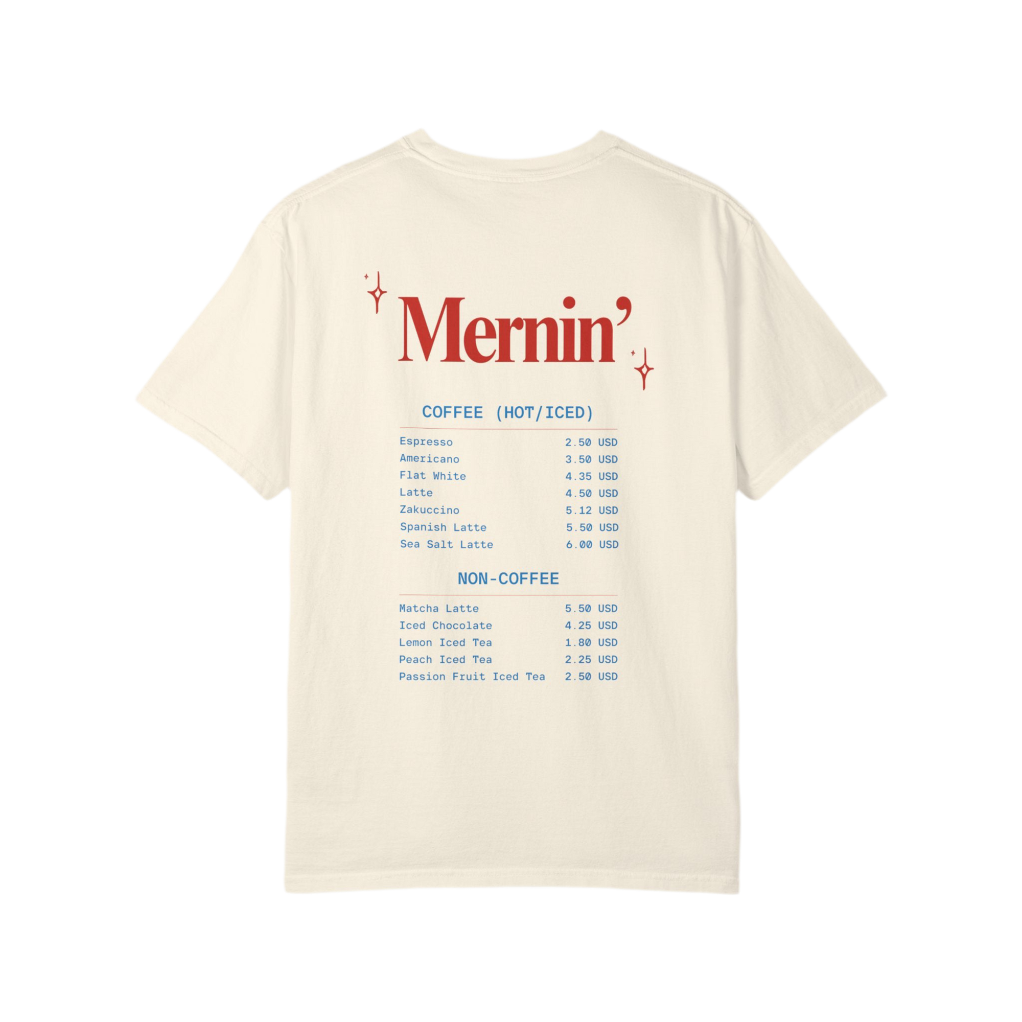 Mernin Menu Vintage Tee