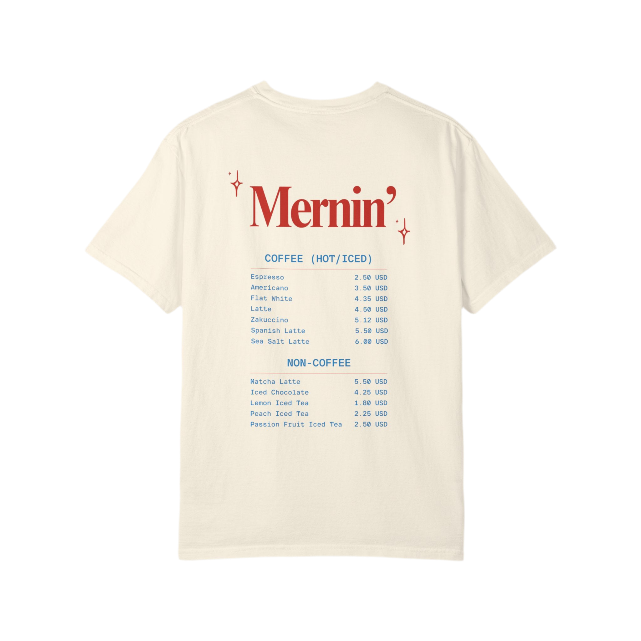 Mernin Menu Vintage Tee