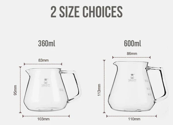 Timemore 360/ 600cc Carafes in two colors